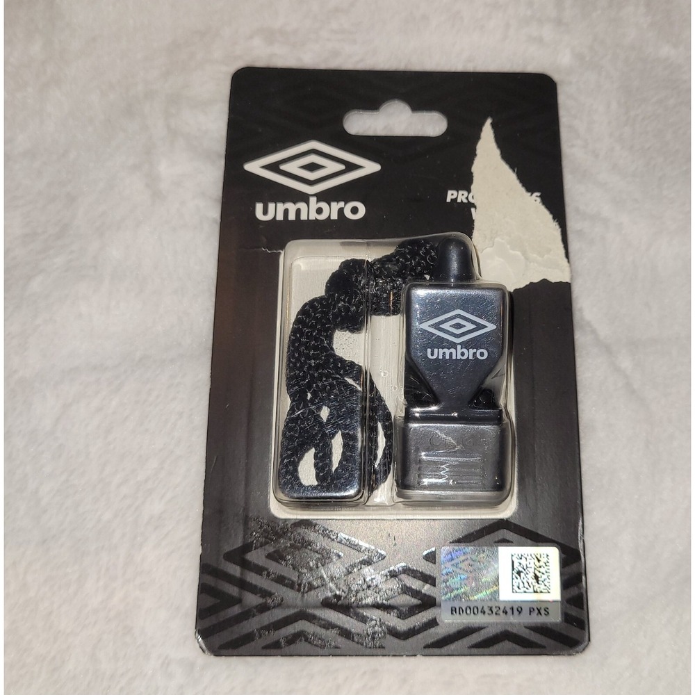 Umbro Pro Series Coach And Referee's Whistle With Cord Sound Power 115db